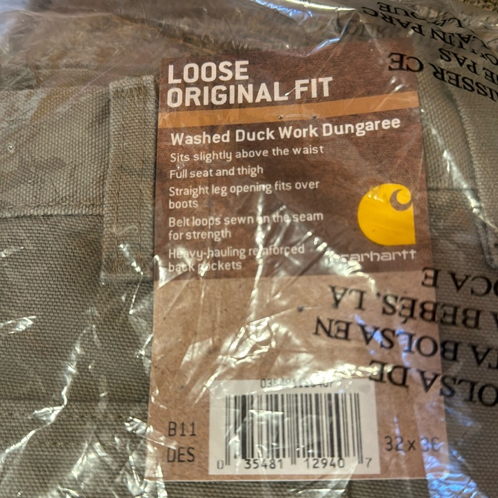 Carhartt NWT Dungaree pants